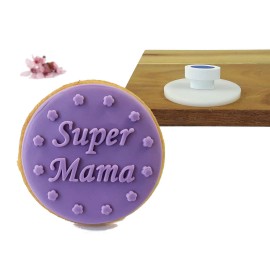 Super mama - okrągły stempelek do ciastek