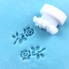 WYPRZEDAŻ! Różyczka 3 cm x 1,5 cm - stempelek do dekoracji masy cukrowej