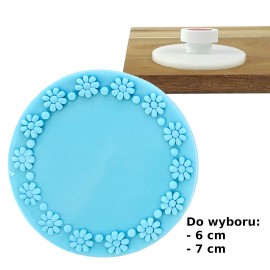 Koło 6 cm Ramka ozdobna nr 3 - pieczątka do ciastek