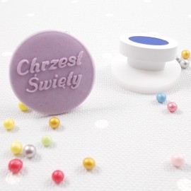 Koło 5 cm Chrzest Święty - stempel do ciastek