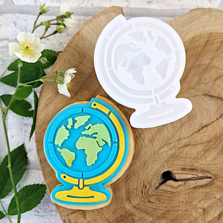 Paleta na farby stempel + wykrawacz 6 cm x 5,4 cm
