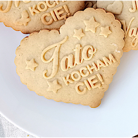 Tato Kocham Cię Stempel + Wykrawacz